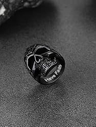 Customize Black Master Mason Rings Punk Biker