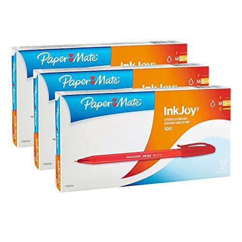 Paper mate inkjoy 100 stick ball point pen, 1.0mm, medi…