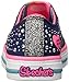 Skechers Kids Twinkle Toes Chit Chat Light-Up Lace-Up Sneaker,Bleu marine,11 M US Little Kid
