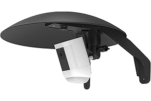 OKEMEEO Universal Security Camera Rain Cover, 2 in 1 Camera Cover Sun Shield with Wall Mount for Ring/WyzeCam/Blink/Arlo/for eufy, Google Nest and Most Outdoor Cameras with 1/4 Screw