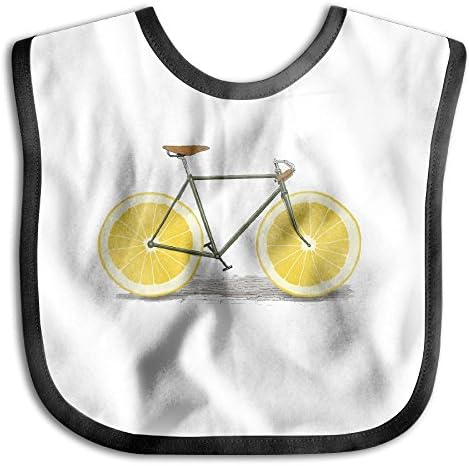 Cute Cartoon Lemon Orange Bike Baby Burp Cloths For Boys And Girls 100% Organic Cotton,Thick,Soft And Premium Absorbent Towels, For Newborns Gift.