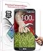 PThink 0.3mm Ultra-thin Tempered Glass Screen Protector for LG G2 with 9H Hardness/Anti-scratch/Fingerprint resistant (LG G2)