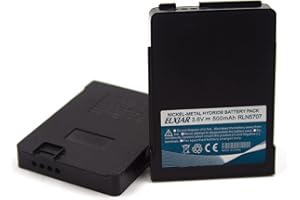 elxjar (2-Pack) 3.6V 500mAh Ni-MH Battery Replacement for Motorola Minitor 5 Minitor V RLN5707 RLN5707A Pager