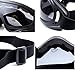 Aphse Snowboard Ski Goggles Eyewear Sunglasses Adjustable UV Protective Outdoor Glasses Portable Motorcycle Goggles Black Gray Dust-proof Protective Combat Goggles Play Games Protective glasses