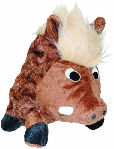 Patchwork Pet Swirl Warthog 8-Inch Squeak Toy for Dogs