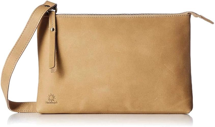 Amazon Co Jp Hallelujah 名入れ可 牛革 2way ミニ クラッチバッグ 肩紐付き マチあり ポーチ ショルダー サコッシュ 本革 レザー 革 シンプル メンズ レディース Camel シューズ バッグ