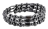 Magnetic Hematite Beaded Necklace, Wrap Bracelet, Anklet