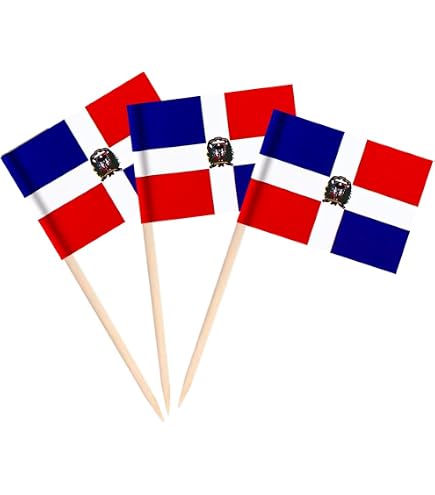 100 Stück Trinidad Und Tobago Flaggen-Zahnstocher - Cupcake Deko, Tortenaufsätze Für Partys & Feiern