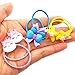 18 Pcs (9 Pairs) Cartoon Toddlers' Elastic Hair Ties Girls' Hair ropes Kids Ponytail Holder