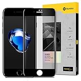 iPhone 8 7 Plus Screen Protector,Humixx 3D HD Soft Touch Edge Crystal Clear Tempered Glass Screen Protector Full Coverage for Apple iPhone 7 8 Plus(Clear Black)