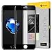 iPhone 8 7 Screen Protector,Humixx 3D HD Soft Touch Edge Crystal Clear Tempered Glass Screen Protector Full Coverage for Apple iPhone 7 8 (4.7 inches Clear Black)