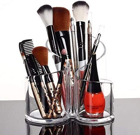 Livsmart Transparent Acrylic Cosmetic Makeup Organizer // Lipstick Holder // Display Stand // Nail Polish || Eyebrow Pencil Storage Box // Toothbrush Holder || Stationary Holder 3 Slot