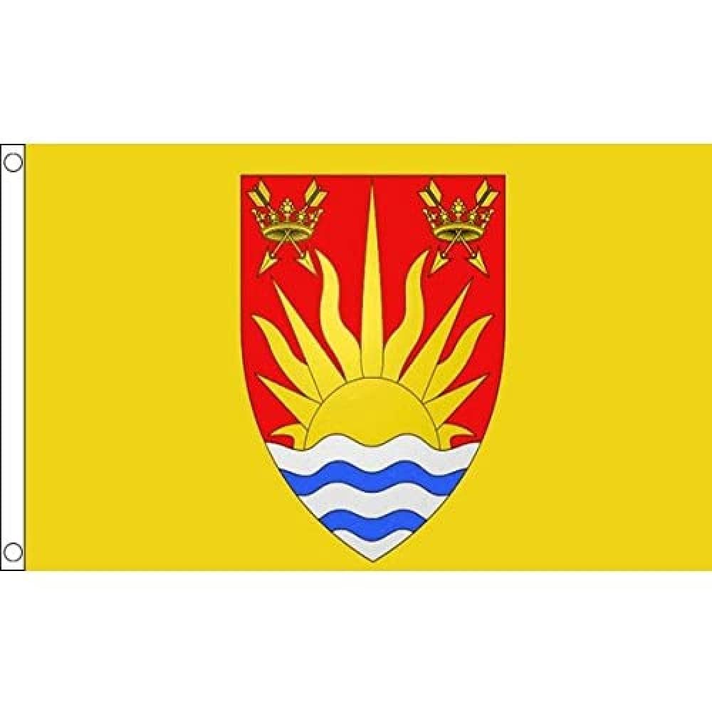 AZ FLAG - Suffolk County Flag - 3x5 Ft - 100D Polyester County Of Suffolk - England Banner with Two Metal Grommets - Fade Resistant - Vivid Colors - 3' x 5' Feet - 150x90 Cm