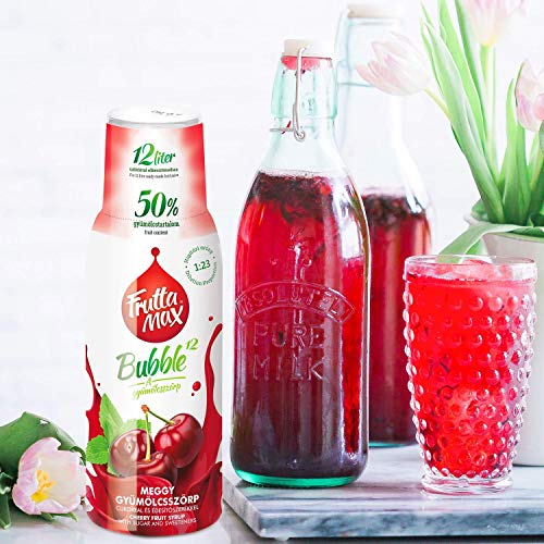 3 x 500 ml Getränkesirup Frucht Sirup | Johannisbeeren-Kirschen-Pfirsiche Geschmack mit 50% Fruchtanteil | FruttaMax für Soda Maschine geeignet – Bild 7