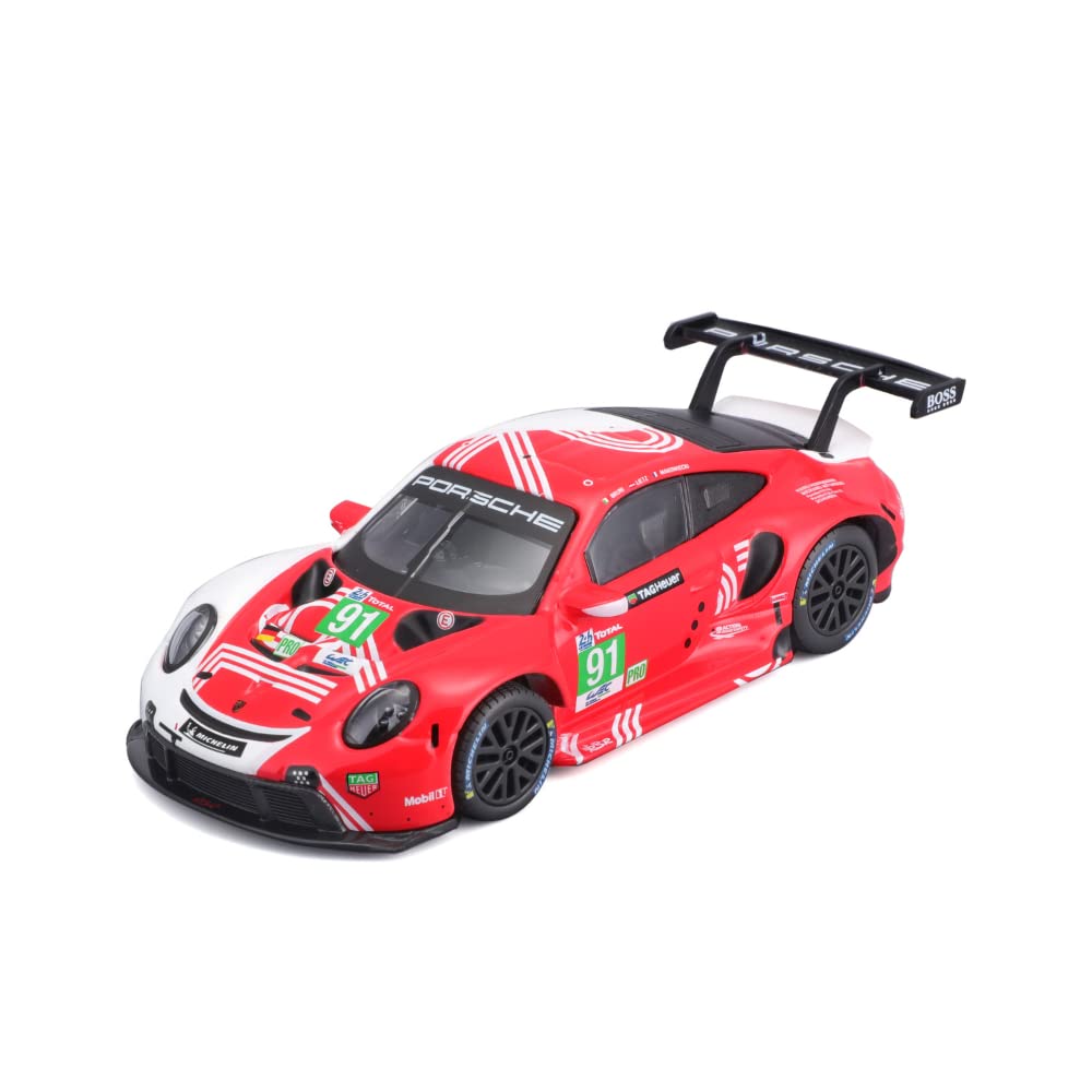 Bburago PORSCHE 911 RSR LEMANS Super Car - 1:43 Scale - Incredibly Detailed Die-Cast Replica Collectible Model Vehicle