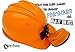 Verisea ORANGE Explorer Miner Helmet with Bright, Directional LED Lights (batteries included) | Fully Adjustable Toy Hard Hats for Any Age, Available in 6 Vivid Colors