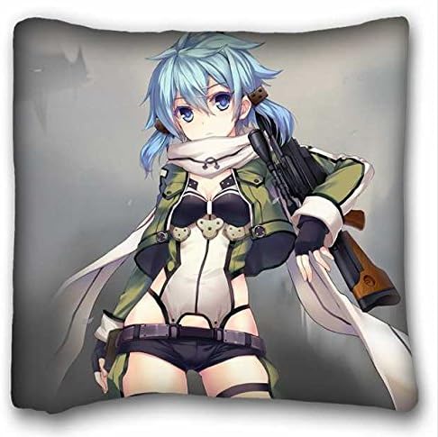 Custom Cotton &amp; Polyester Soft ( Anime Sword Art Online ) Custom Zippered Pillow Case 16x16 inches(one sides) from Surprise you suitable for Twin-bed