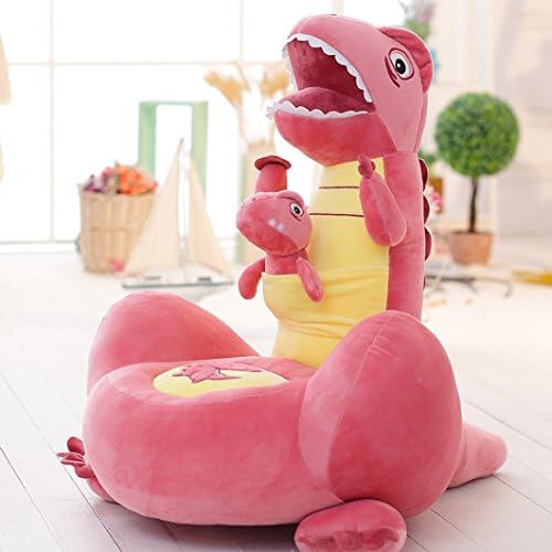 HIGOGOGO Cartoon Animal Plush Toy Bean Bag Chair Seat for Children, 28" 24" Cartoon Dinosaur Bean Bag Chair,Best Christmas Halloween Birthday Gift for Boys Girls