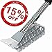 BBQ Grill Brush and Scrapper - 18in - Premium Safe 4 in 1 Stainless Steel Barbecue Cleaner Bristle Free Brush - Non-Slip Handle for Charcoal Grill Weber Gas - Steel/Ceramic/Iron (Premium Chrome)