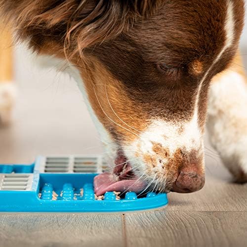 Hyper Pet Slow Feeder Dog Lick mat (Boredom Buster Perfect for Dog Food, Dog Treats, Yogurt, or Peanut Butter) [Fun Alternative to a Slow Feed Dog Bowl] Available in a Variety of Colors & Sizes