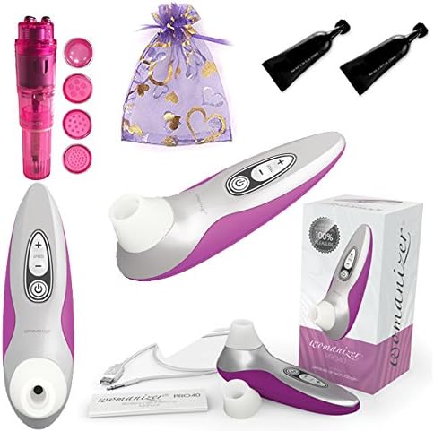 Womanizer Pro40 - Color Magenta Sold By Authorized USA Dealer (Also Includes B. Brand Bundle Kit) WN: 7000