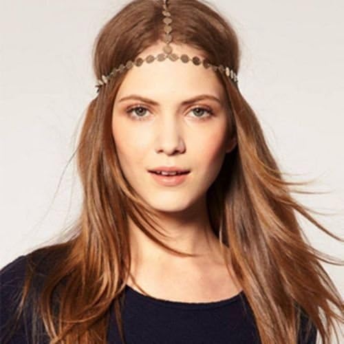 Lvxuan Bohemian Gypsy Boho Crown Headpiece Head Chain Hair Band Dance Fashion Jewelry