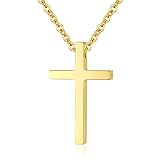 Reve Simple Stainless Steel Cross Pendant Chain