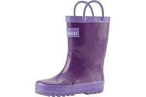 OAKI Toddler Rain Boots - Perfect Kids Rain Boots for Any Weather - Durable Rubber Baby Rain Boots Keep Little Feet Dry, Lightweight Waterproof with Easy-on Handle