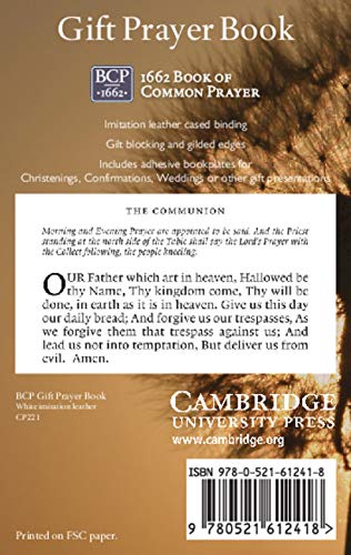 Book of Common Prayer, Gift Edition, White CP221 601B White by 