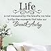 Wall Sticker, Hatop Life Is Not Measured By the Breaths We Take, but By the Moments That Take Our Breath Away Wall Lettering Stickers Quotes and Sayings Home Art