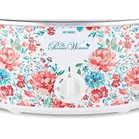 The Pioneer Woman 6 QT Gorgeous Garden Portable Slow Cooker with Sealed Lid with Utensil Set