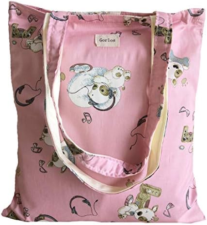 Women's Canvas Tote Shoulder Bag Stylish Shopping Casual Bag Foldaway Travel Bag