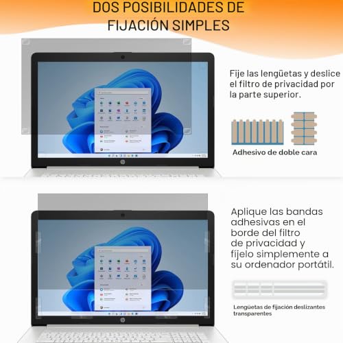 Mamol 14 Inch Privacy Filter,16:10,Laptop Screen Filters Compatible with HP/Dell/Acer/Lenovo/Thinkpad/Samsung/ASUS,Detachable Anti-Blue Light Protection PC Screen