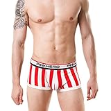 Binmer(TM)Sexy Men Boxer Briefs Underwear Bulge Pouch Bikini Underpants Cool Style (L, Red)