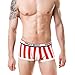 Binmer(TM)Sexy Men Boxer Briefs Underwear Bulge Pouch Bikini Underpants Cool Style (L, Red)