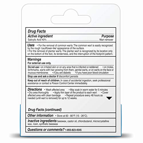 Care Science Wart Remover Stick, Maximum Strength | for The Removal of Common & Plantar Warts