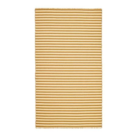 Ikea Vestbirk Teppich Flatwoven Handgefertigt Gelb Amazon De
