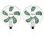 Monkey Fan 16W 2-Pack For Grow Tents - Fits 0.63-0.83 Inch Poles, 6 Inch Blades For Air Circulation