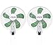 ACTIVE AIR Hydrofarm ACF16 16 Inch 3 Speed Wall Mountable 90 Degree Heavy Duty Hydroponic Grow Oscillating Fan w/Spring Loaded Plastic Clip (2 Pack)