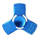 LAISOR Hand Tri-Spinner High Speed Spinner Fidget metal Toy for ADHD, EDC ,Anxiety, Hands Killing Time (A-Blue)