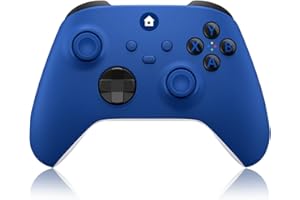 BUERTT Xbox One Controller,Wireless Xbox One Controller with 2.4GHz Wireless Adapter,Wireless Xbox Controller for Xbox One, Xbox Series X/S, Xbox One X/S,Windows PC,with 3.5mm Audio Jack,Blue