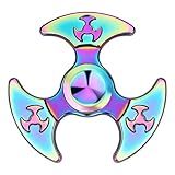 OUUO Rainbow Hand Fidget Metal Spinner Toy High Speed Up to 5 Minutes