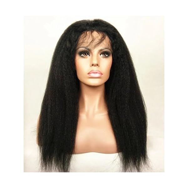 N.L.W. Italian Yaki Lace Front Human Hair Wigs for Black  display picture 2