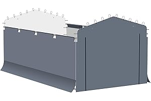 ARROW, Fabric Enclosure Kit for 10 x 15-ft Arrow Carports (Metal carport not included