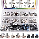 Taiss 100PCS Potentiometer Kit,WH148 B1K 5K 10K 20K