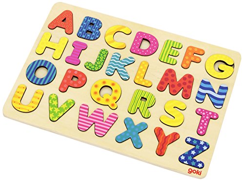Goki Alphabet Puzzle with Numbers (26 Piece)