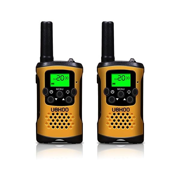 Kids-Walkie-Talkies-UOKOO-4-Mile-Range-22-Channel-FRSGMRS-Pair-of-Walkie-Talkies-for-Kids-Toys-1-Pair-Yellow