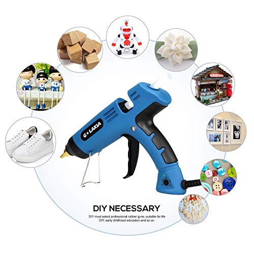 Hot Melt Gule Gun, GALAXIA 100W Heavy Duty Hot Glue Gun with 10pcs Glue Sticks and Temperature Adjustable(100℃-220℃) for Home Repairs, Plastic, Paper Card, Fabric Adhesive Kit - Thumbnail 5