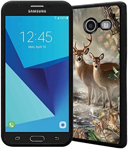 Galaxy J7 V Case, Galaxy J7 Prime Case, Galaxy J7 Perx Case, Galaxy J7 Sky Pro Case, Galaxy Halo Case, Galaxy J7 2017 Case, ABLOOMBOX Vector forest camouflage Pattern TPU Bumper Case