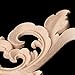 BloomingJS Wood Carved Corner Onlay Applique Frame Decoration Furniture Unpainted Home